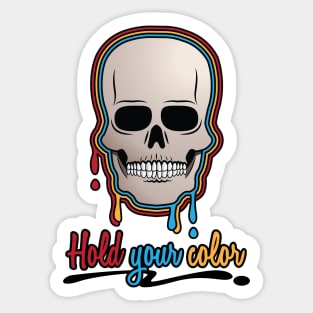 Color Skull Sticker